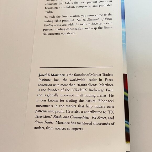 THE 10 ESSENTIALS OF FOREX TRADING/JARED MARTINEZ/HARDCOVER-Preowned - Picture 5 of 11